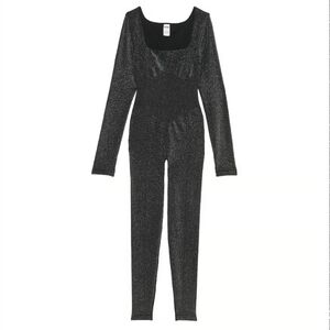 PINK Victoria's Secret Black Glitter Jumpsuit